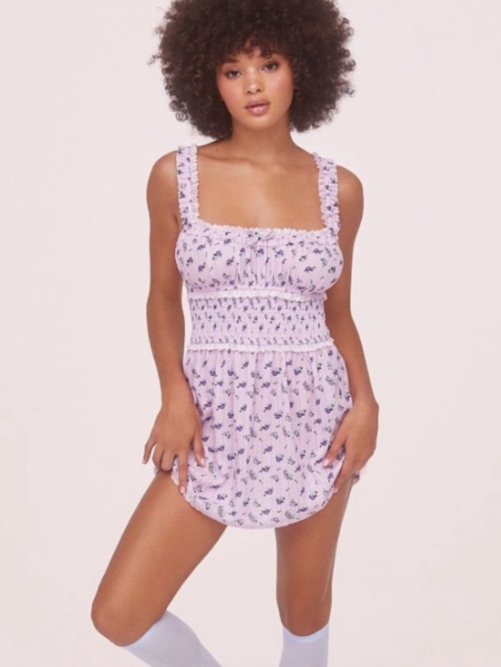 For Love & Lemons Lola Pointelle dress